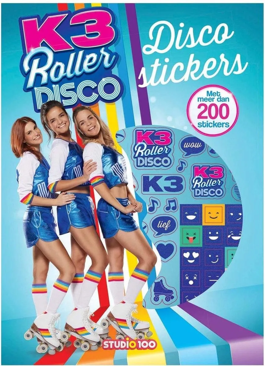 K3 Roller Disco Kleurboek - 48 Pagina's - Blauw