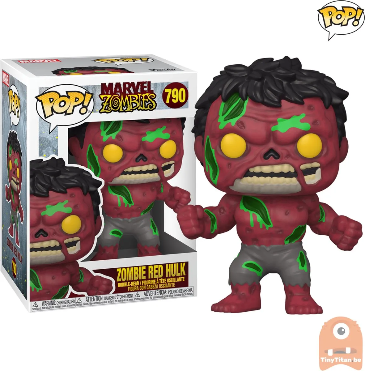 Funko Marvel Zombies Pop! Vinyl Zombie Red Hulk - 0889698544740