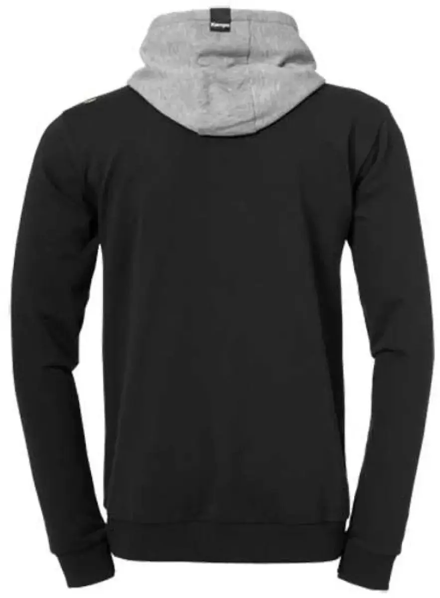 Kempa Core 2.0 Hood Jacket Kind - Maat 116 - Zwart/Dark Grijs