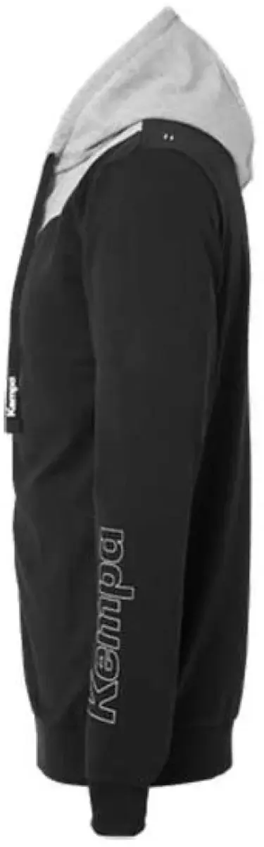 Kempa Core 2.0 Hood Jacket Kind - Maat 116 - Zwart/Dark Grijs