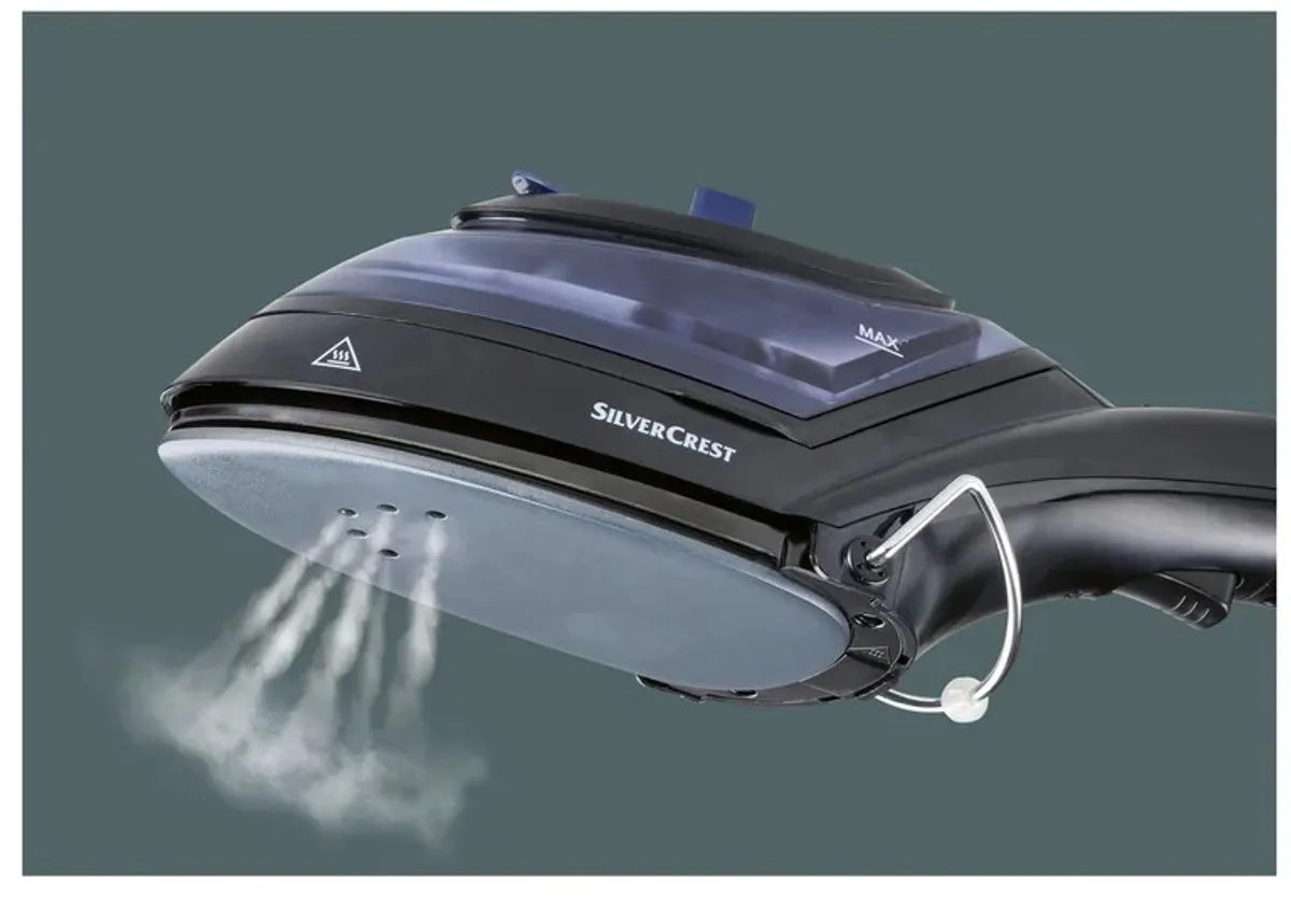 Silvercrest Kledingstomer 1000W - 70ml - Zwart/donkerblauw