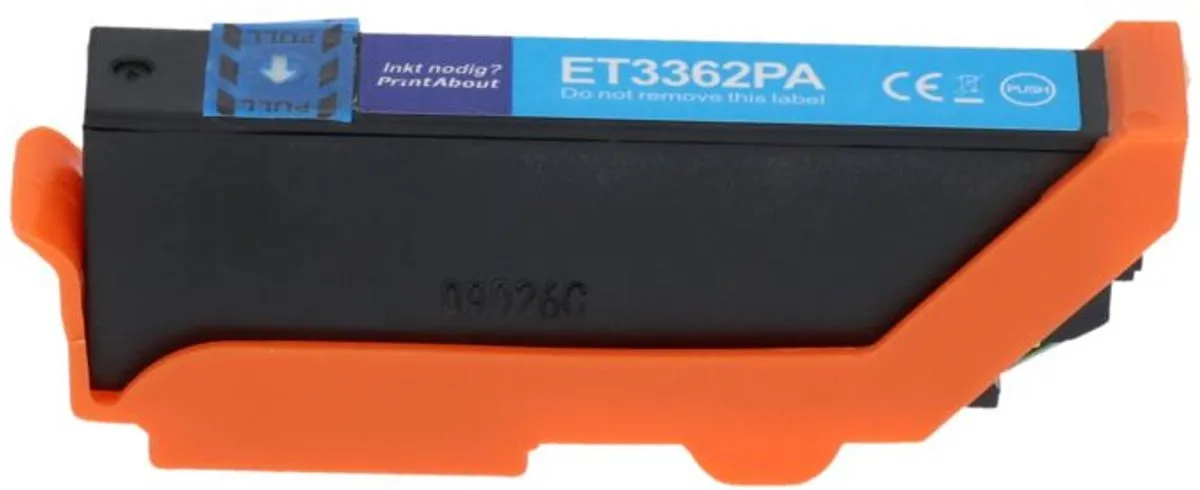 PrintAbout Epson 33XL Cyaan Inktcartridge - 1200 pagina's