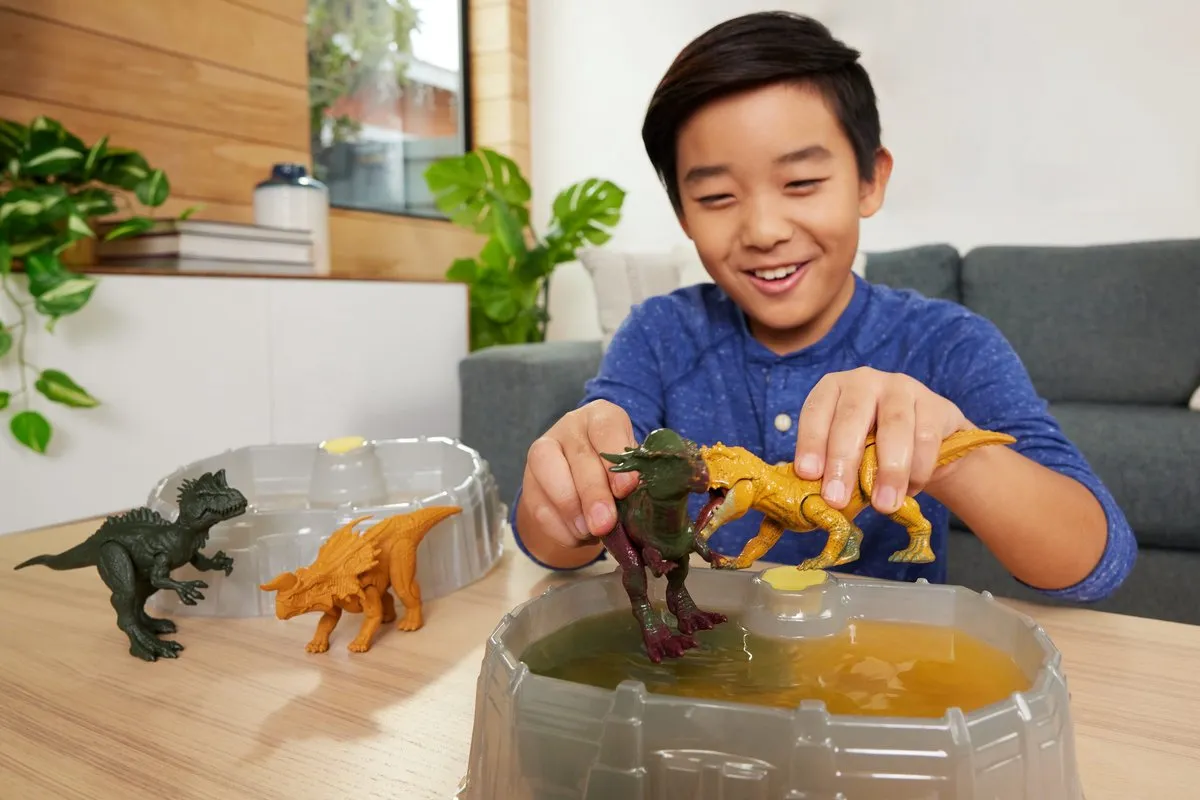 Jurassic World Dino Reveal Battle Pack Prestosuchus vs. Stygimoloch - Meerkleurig