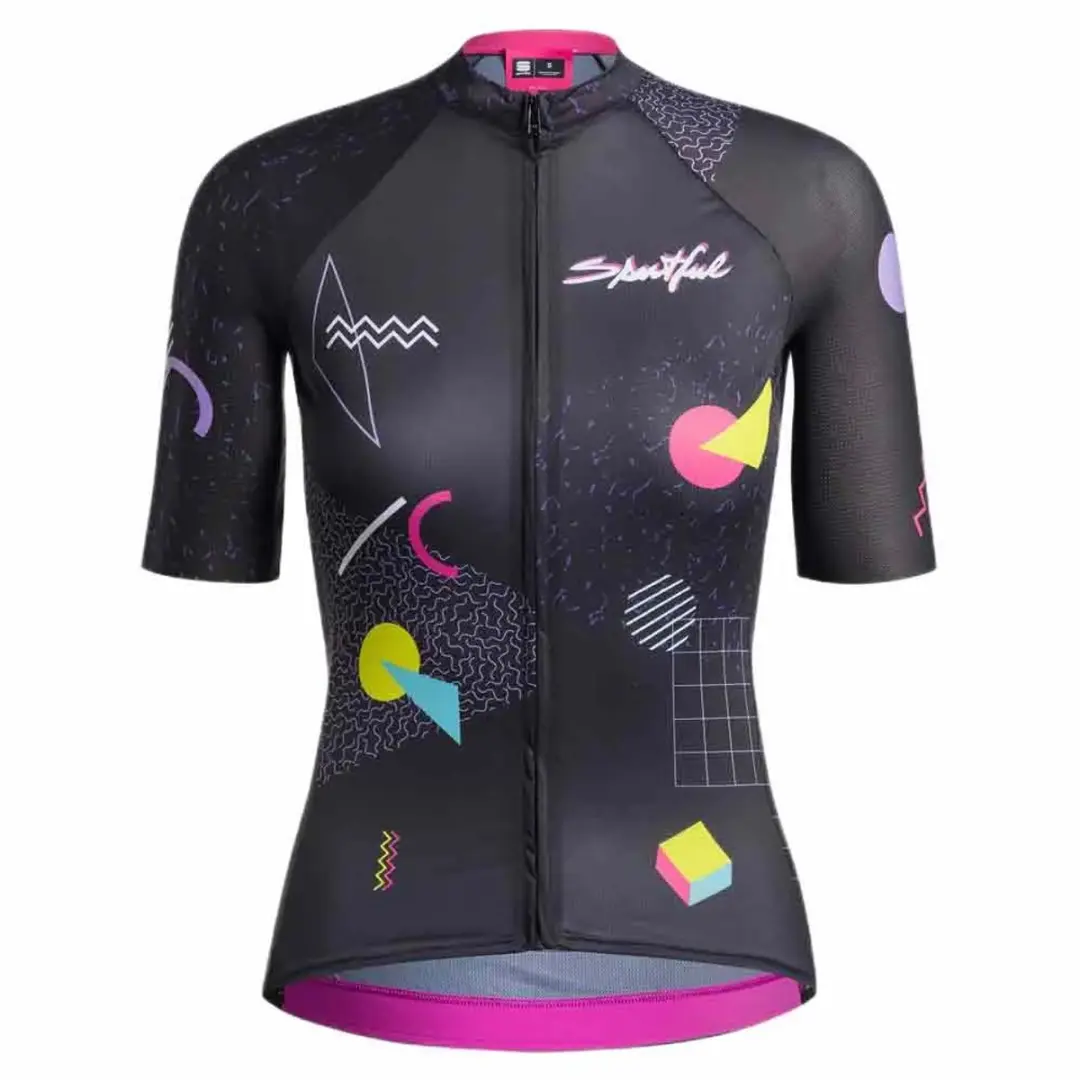 Sportful Heritage Korte Mouw Wielertrui Zwart M Vrouw