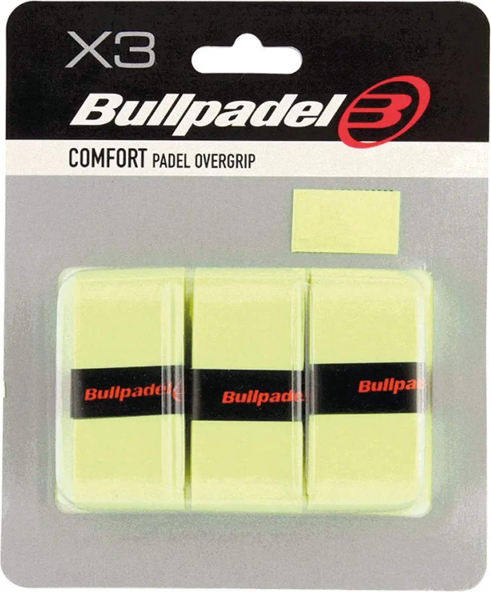 Bullpadel Overgrip GB-1200 (padel) 3 stuks Kleur : Geel Neon