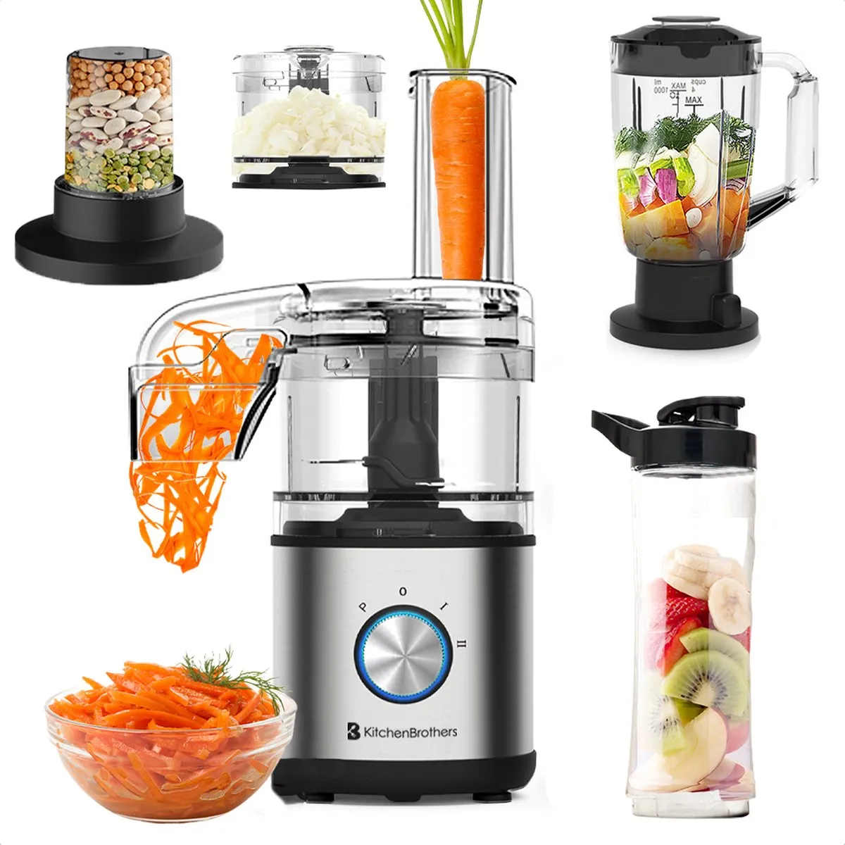 KitchenBrothers Foodprocessor 5-in-1 400W