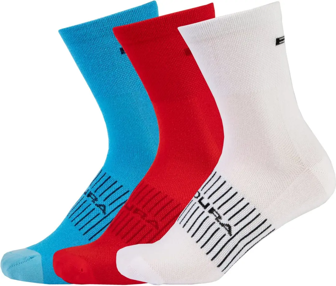 Endura Coolmax® Race Sock (triple Pack) White
