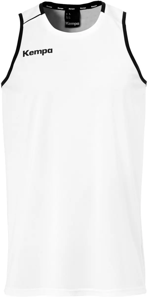 Kempa Player Tank Top Kind Wit-Zwart Maat 128