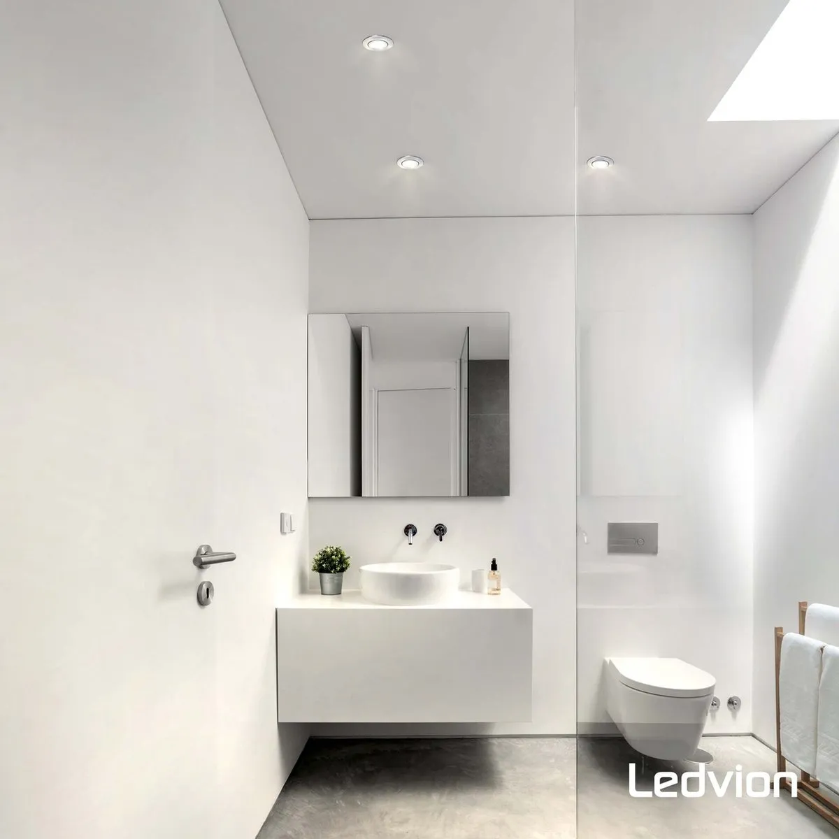 Ledvion 6x LED Inbouwspot 5W 2700K Ø84mm - RVS - afbeelding 6 van 6