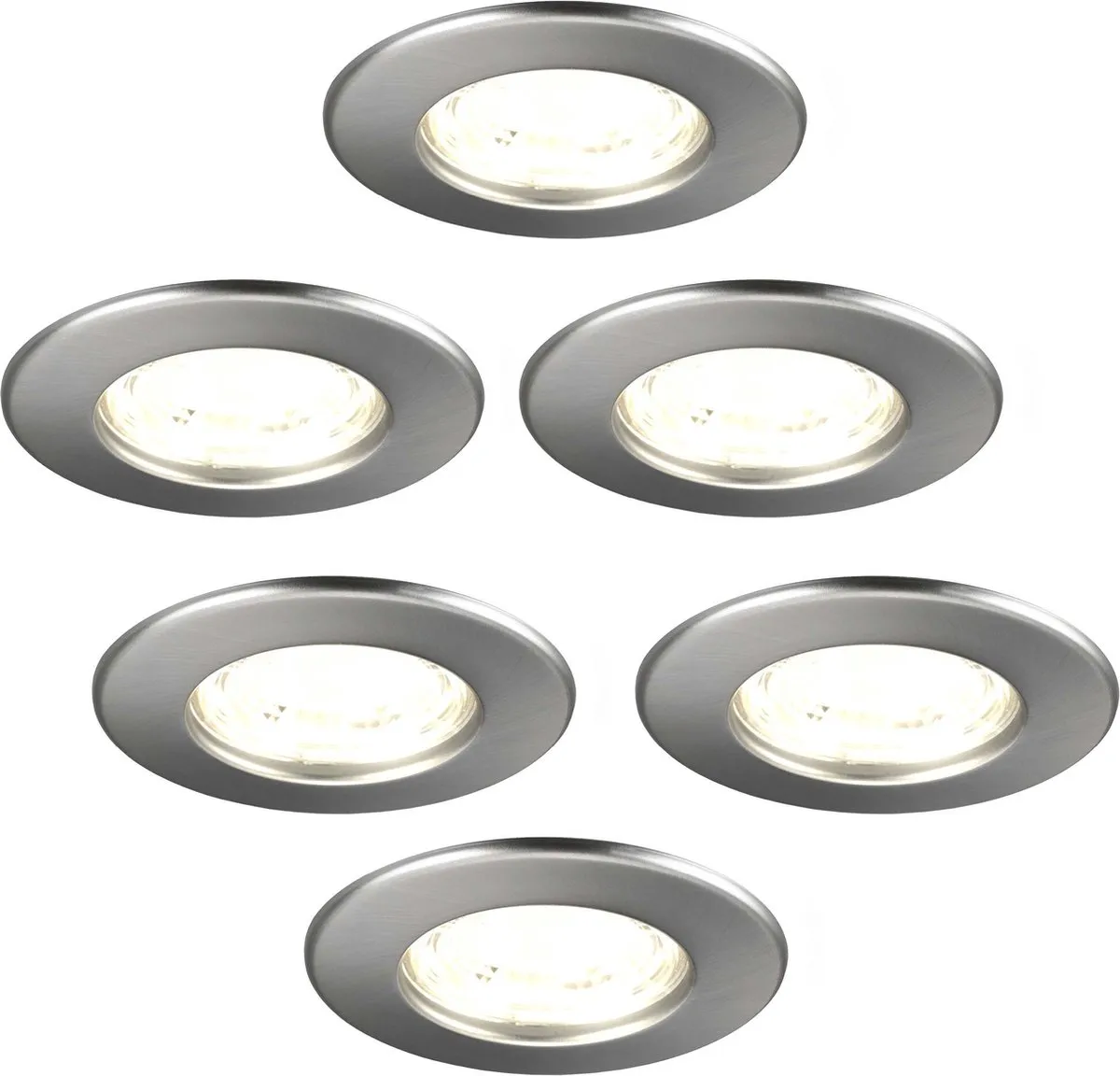 Ledvion 6x LED Inbouwspot 5W 2700K Ø84mm