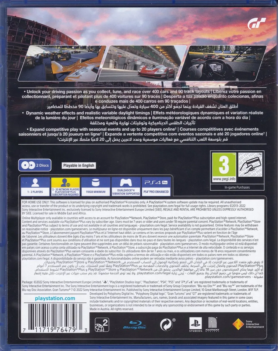 Sony PlayStation Gran Turismo 7 - PS4