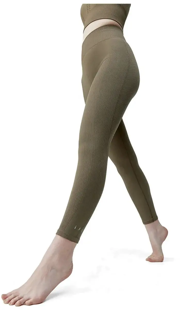 Born Living Yoga India Leggings Met Hoge Taille Beige XL Vrouw