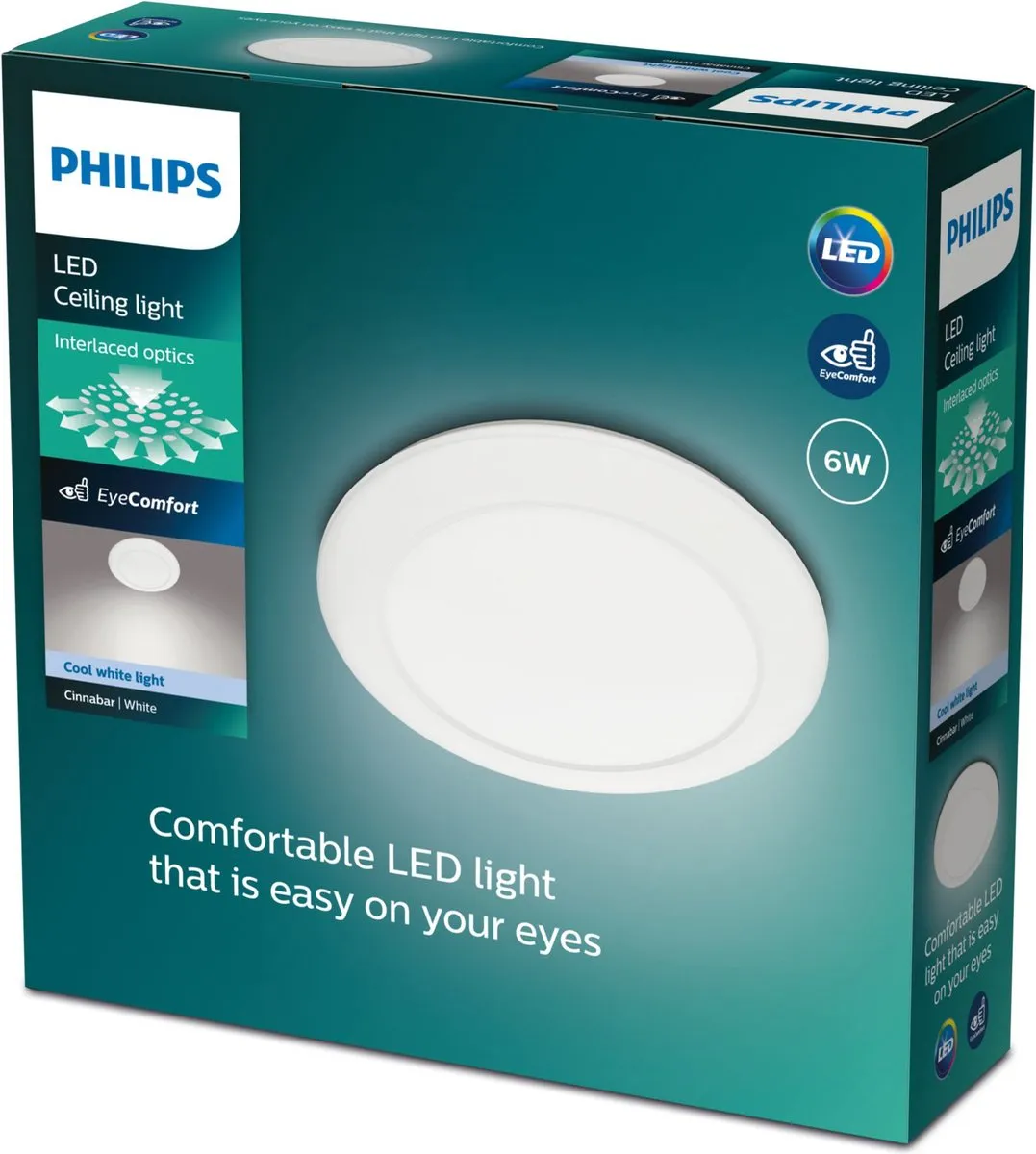 Philips Cinnabar Plafondlamp 25cm - Koelwit 4000K