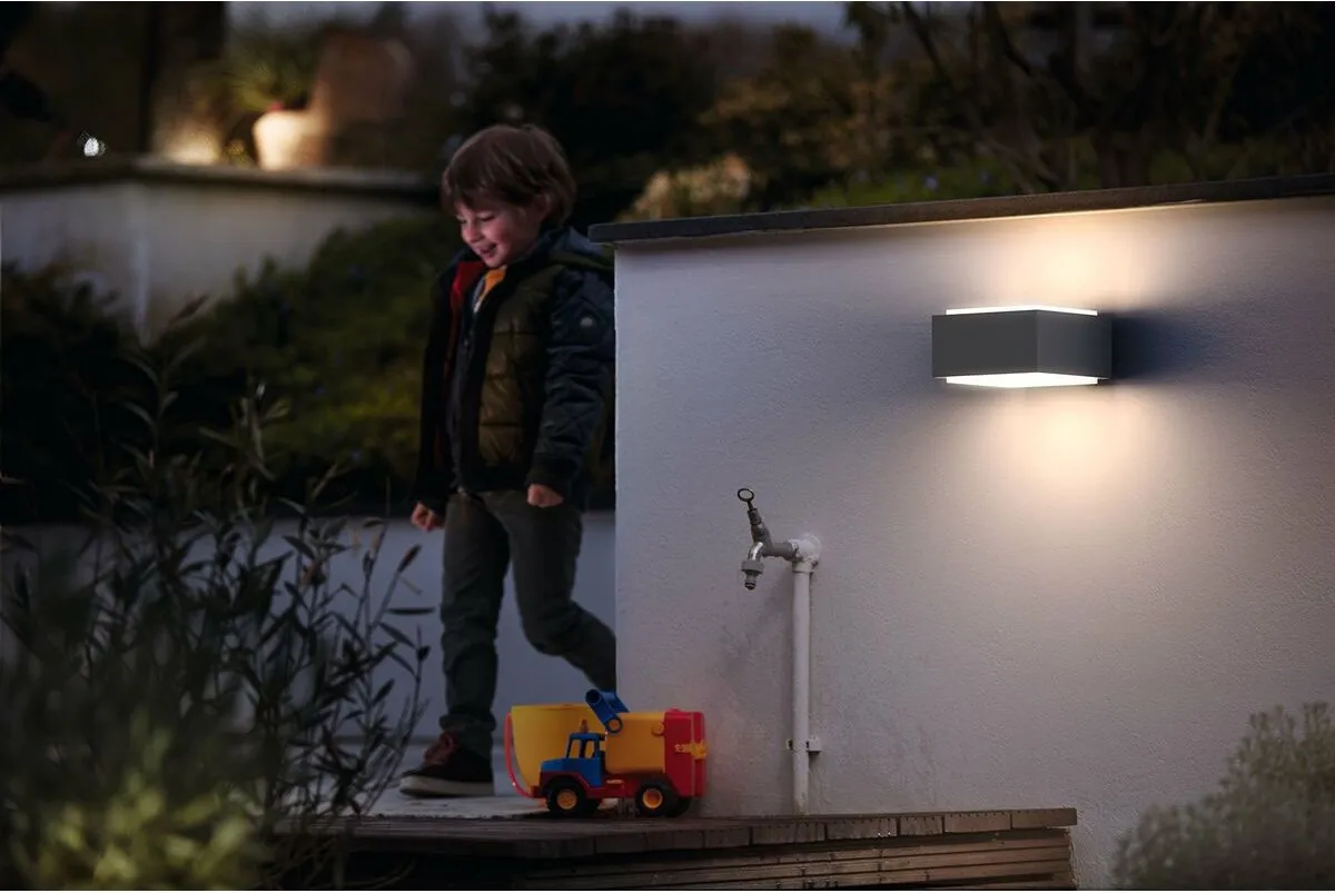 Philips LED Hedgehog Wandlamp 42W - Grijs