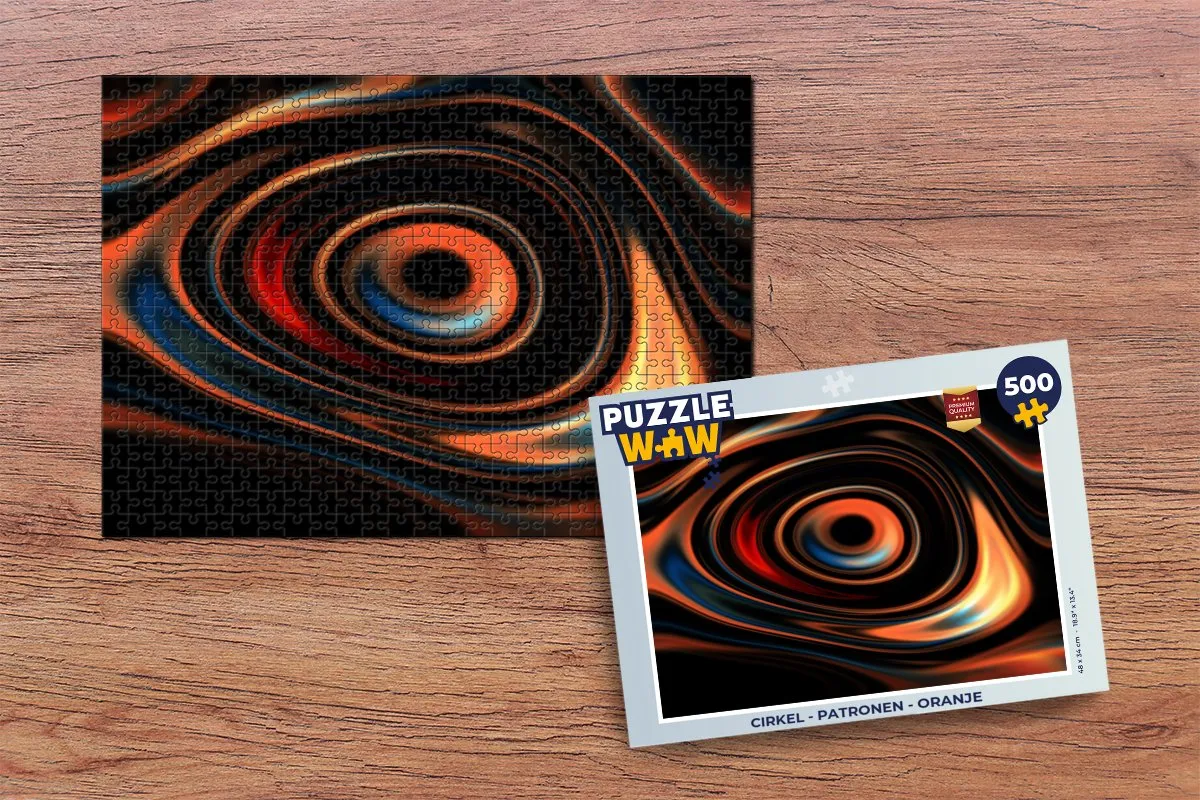 PuzzleWow Cirkel Patronen Legpuzzel 500 Stuks - Multicolor