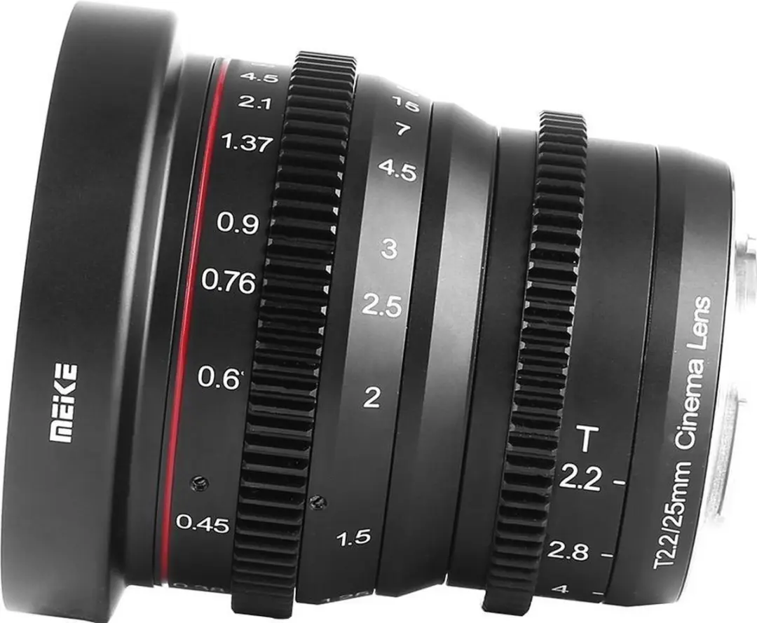 Meike 25mm T2.2 MILC Lens - Sony APS-C - 77mm