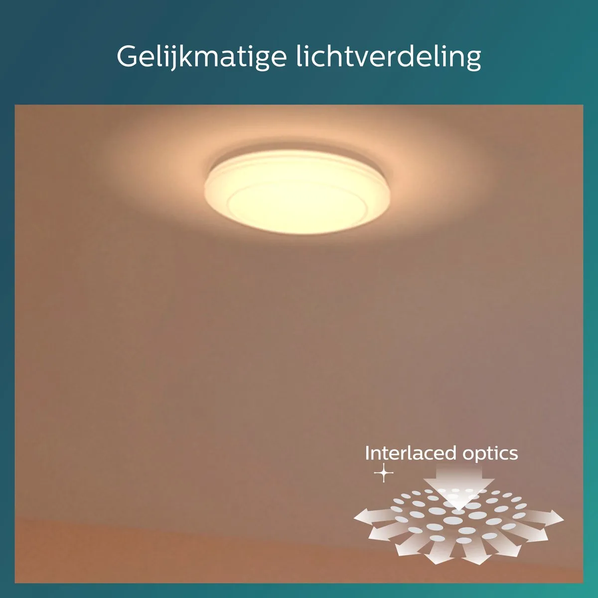 Philips LED Cinnabar Plafondlamp 32cm - Warmwit
