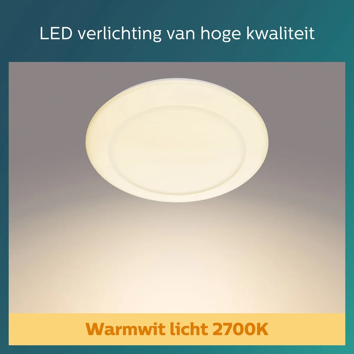 Philips LED Cinnabar Plafondlamp 32cm - Warmwit