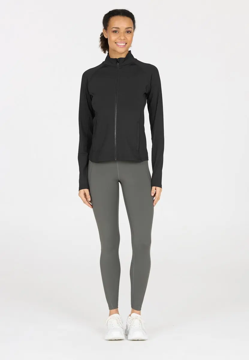 Athlecia Krosa W Full Zip Training Vest Dames - Zwart/Wit - afbeelding 5 van 6