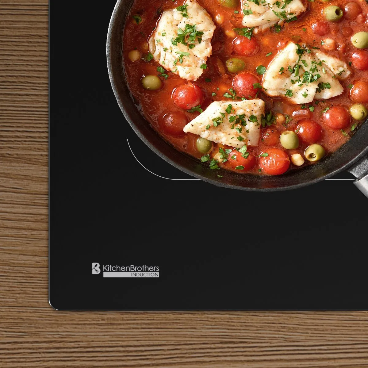 KitchenBrothers KB4051 Inductieplaat 60cm - 4 Zones - Zwart