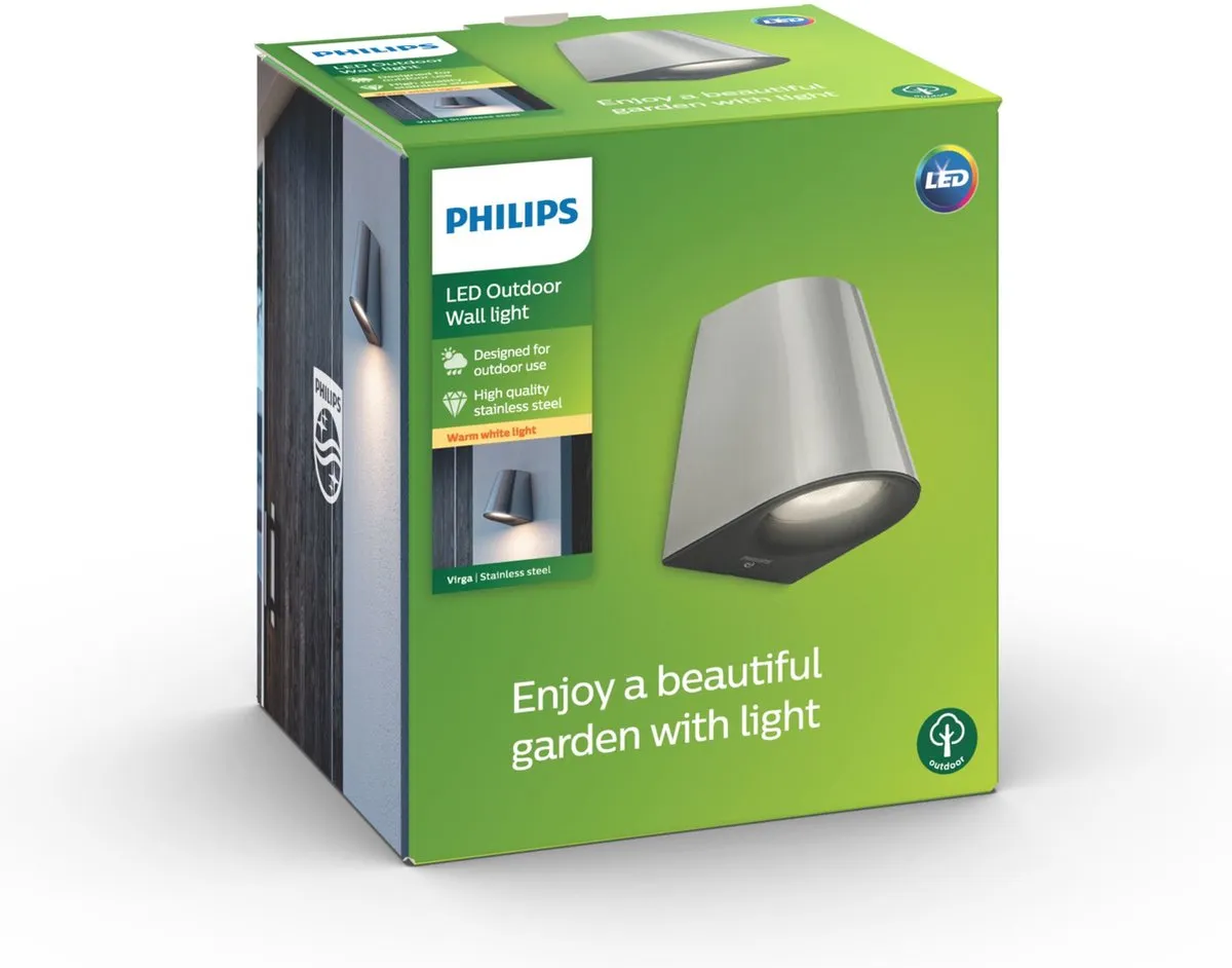 Philips myGarden Virga Wandlamp LED 3W - Zilver