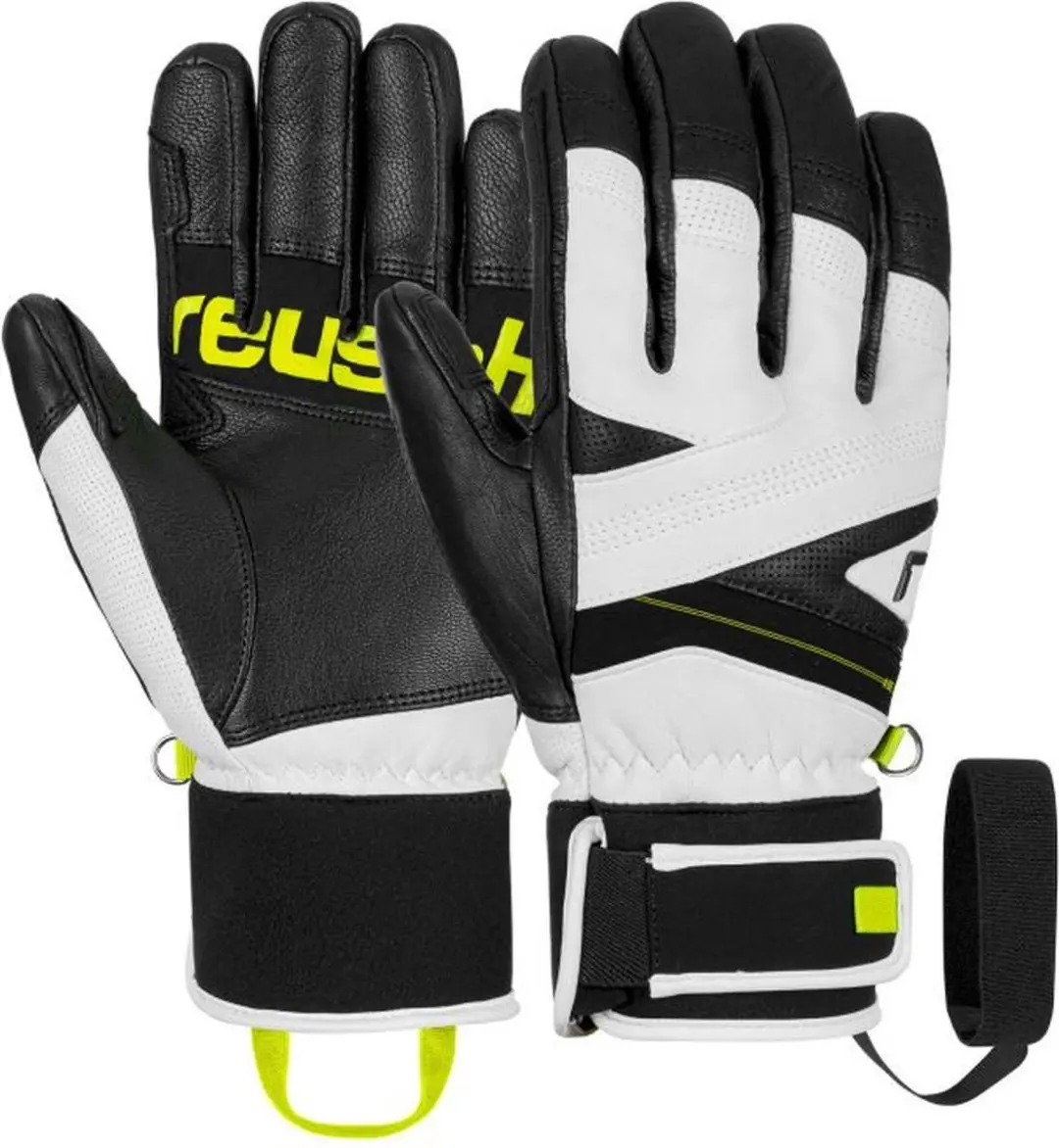 Reusch Classic Pro Skihandschoenen 10 - Heren - Black/White/Safety Yellow
