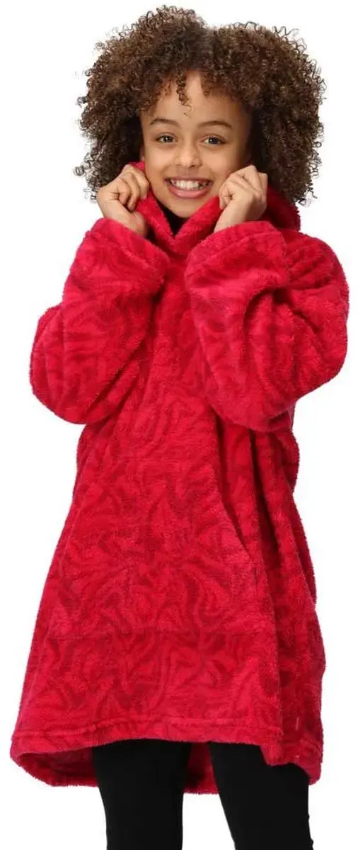Regatta Cosy Poncho Rood 5-9 Years Meisje