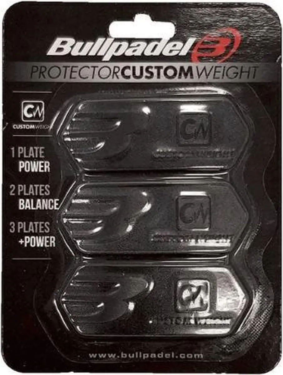 Bullpadel Costum Weight 3 * 3 gram voor uw Padel racket