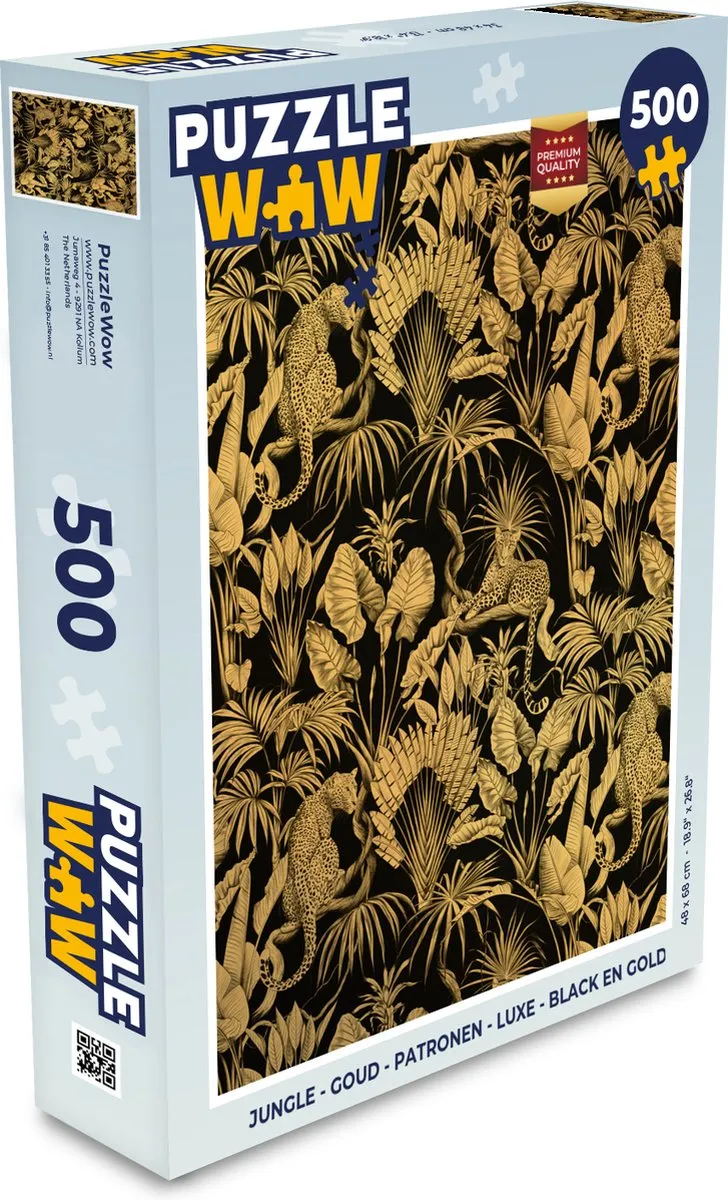 PuzzleWow Jungle Legpuzzel 500 Stuks - Multicolor
