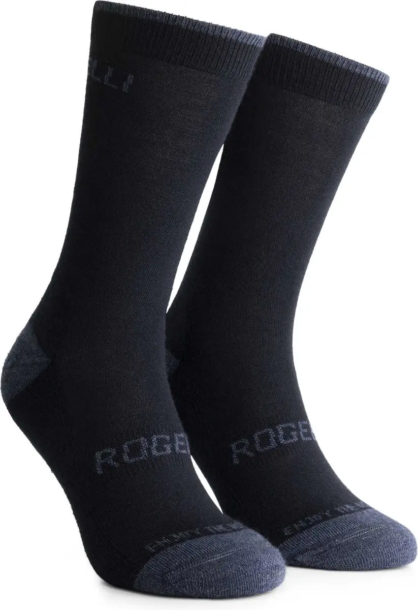 Rogelli Merino Wol Fietssokken 2 Paar - Blauw/Zand