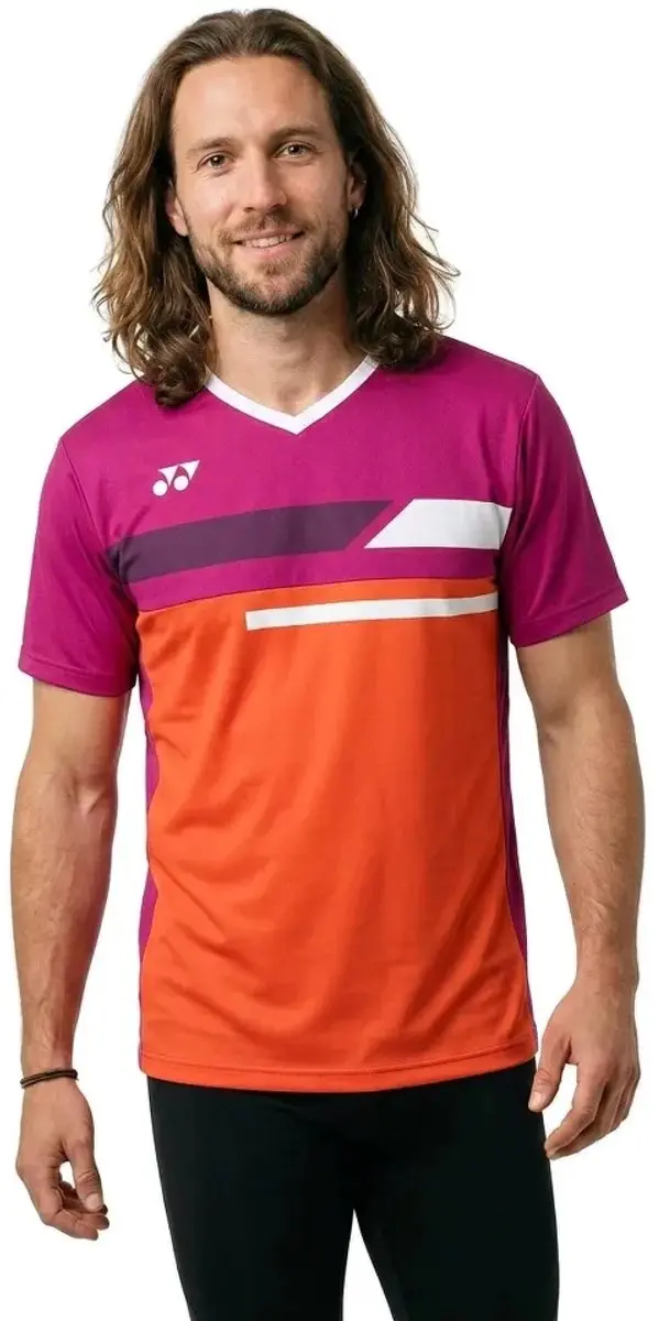Yonex Team Korte Mouw Poloshirt - Rood S - afbeelding 2 van 3