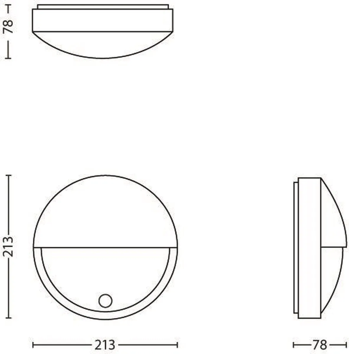 Philips Capricorn Muurlamp - Antraciet - Met Sensor - afbeelding 6 van 6