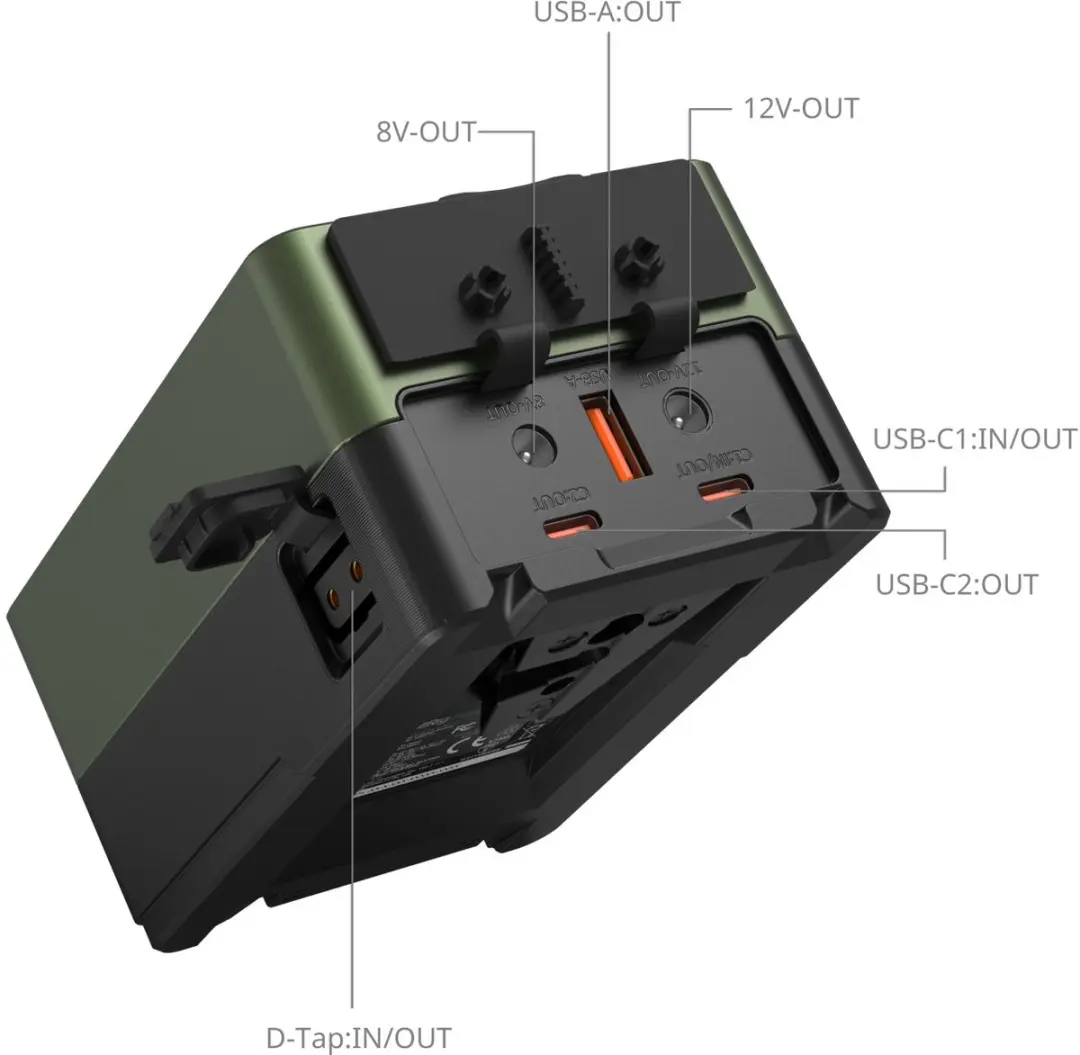 SmallRig 4974 VB99 Pro Mini V-Mount Accu - Groen