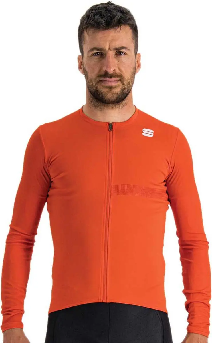 Sportful Fietsshirt Lange Mouwen Rood Heren