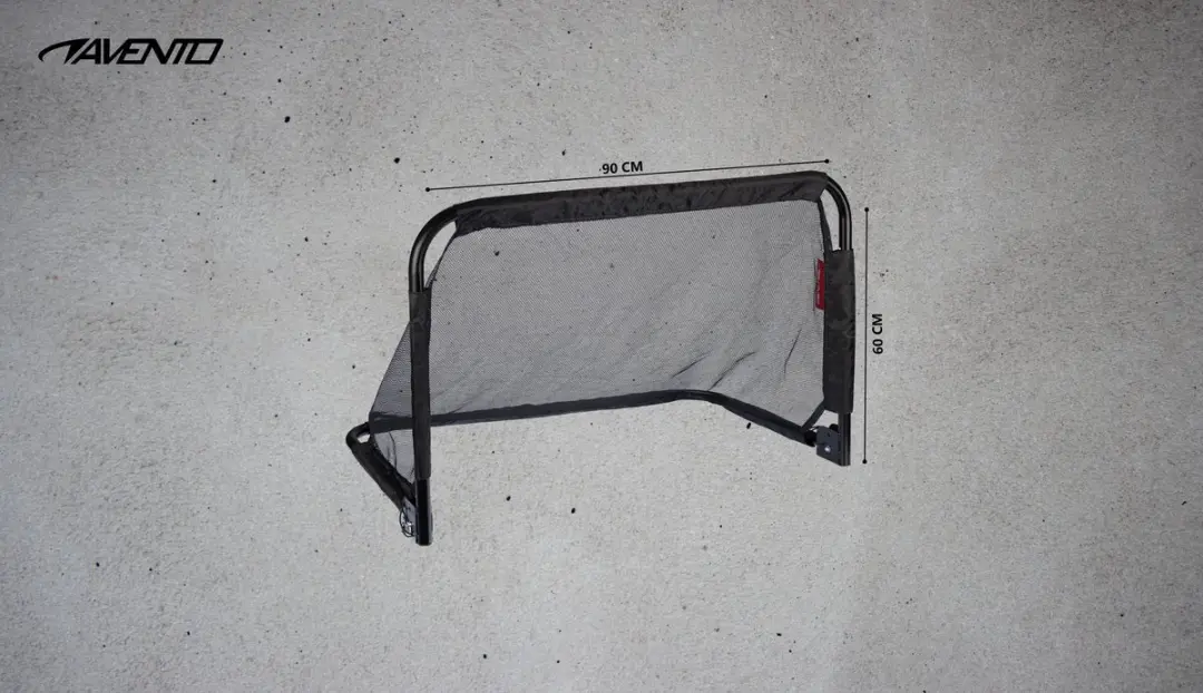 Avento Inklapbare Voetbaldoelen 2 Stuks - 90x60x60cm - Zwart