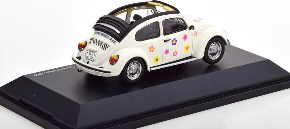 Volkswagen Käfer 1600 Open Air Blumen 1:43 - Schuco 450389600 - afbeelding 3 van 6