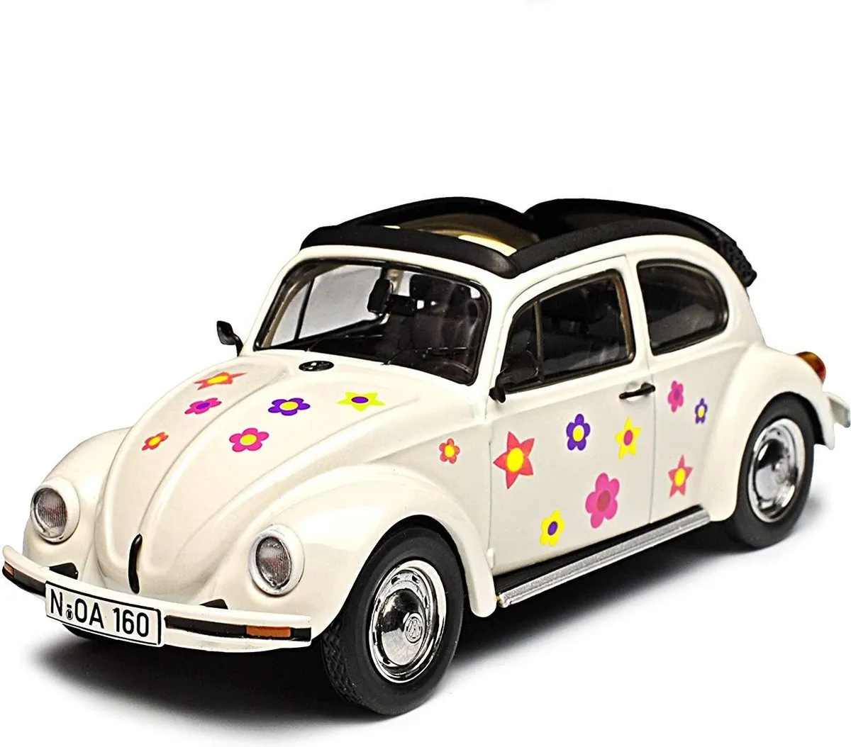 Volkswagen Käfer 1600 Open Air Blumen 1:43 - Schuco 450389600 - afbeelding 5 van 6
