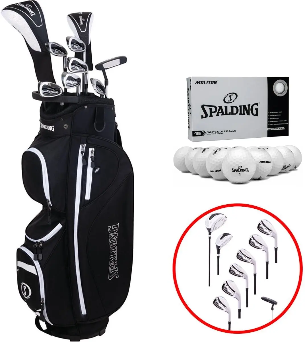 Spalding Tour-2 Complete 12-Delige Ladies Golfset (graphite shaft)