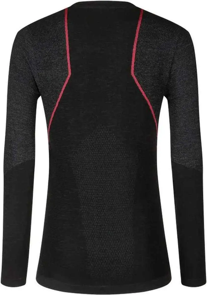 La Sportiva Wool40 Aero Basislaag - M - Zwart/Hibiscus