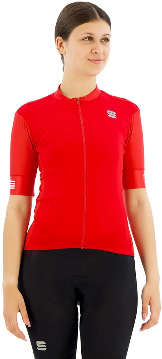 Sportful Srk Korte Mouw Wielertrui Rood S Vrouw