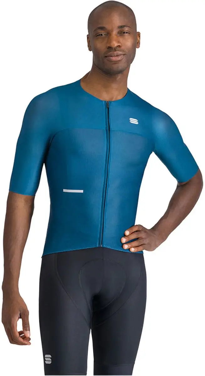 Sportful Light Korte Mouw Wielertrui Blauw XL Man