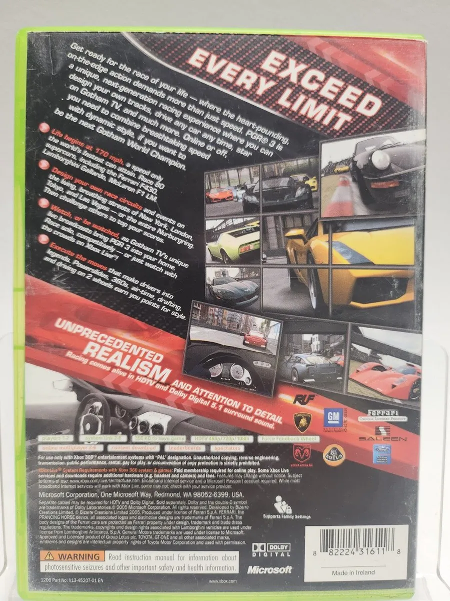 Xbox Project Gotham Racing 3 (Xbox 360)