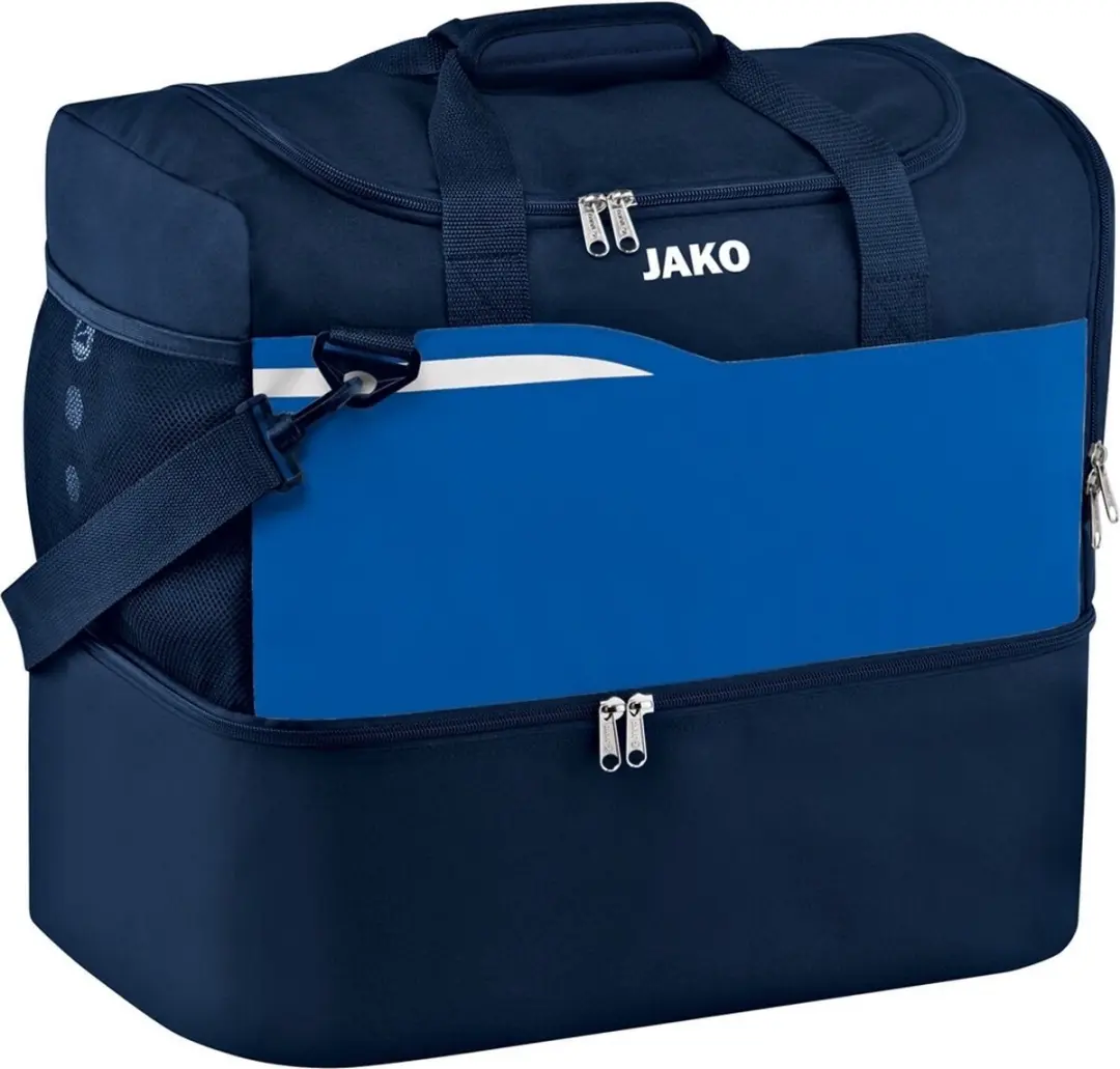 Jako Sporttas Competition 2.0 met Bodemvak Junior Marine-Royal Blauw