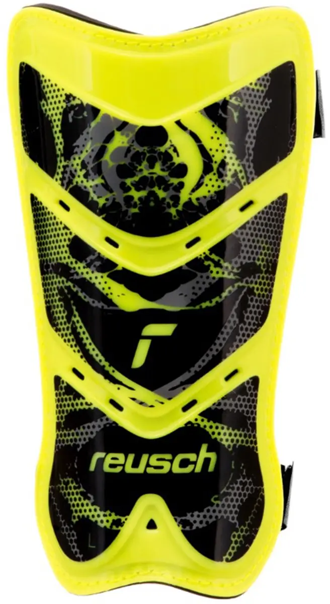 Reusch Scheenbeschermers Attrakt Lite Geel-Zwart - Maat M