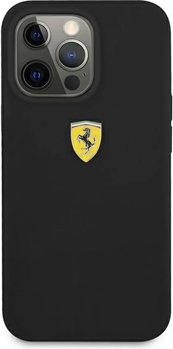 Ferrari Silicone Hoes iPhone 13 Pro Max - Zwart - afbeelding 6 van 6