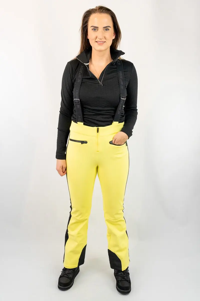 Ice Peak Ellsworth Softshell Broek Dames Geel L/40
