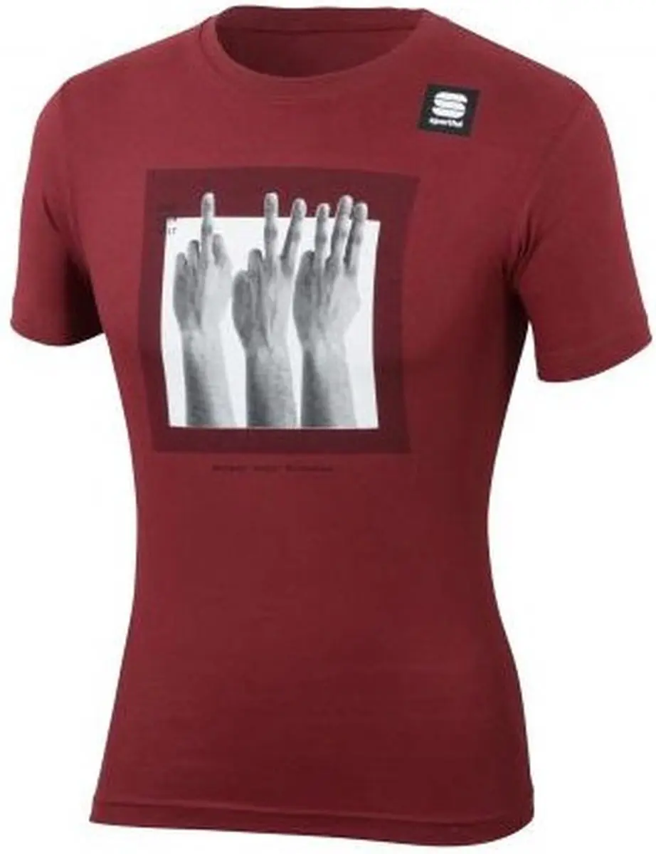 Sportful PS Fingers Tee donker rood-L
