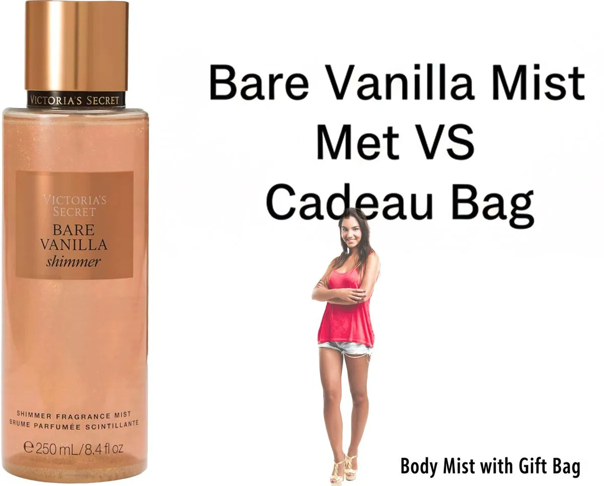 Victoria's Secret Bare Vanilla Shimmer Body Mist 250ml - Geschenktasje