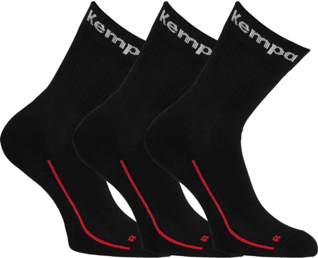 Kempa Team Classic Sokken - 3 Paar - Zwart/Wit - afbeelding 6 van 6