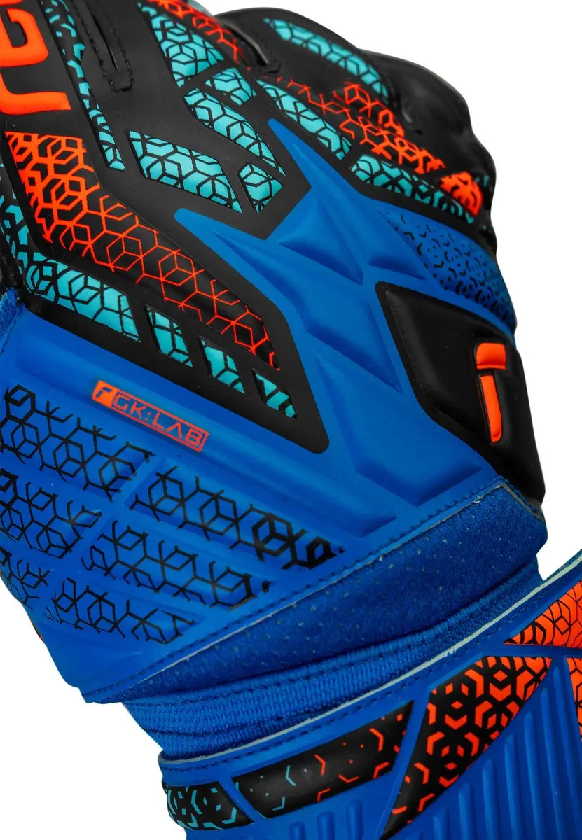 Reusch Attrakt Solid Keepershandschoenen 10.5 - Donkerblauw-oranje